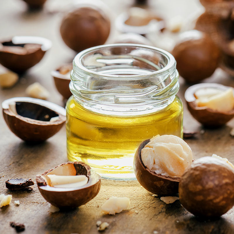 Infused with Macadamia Oil