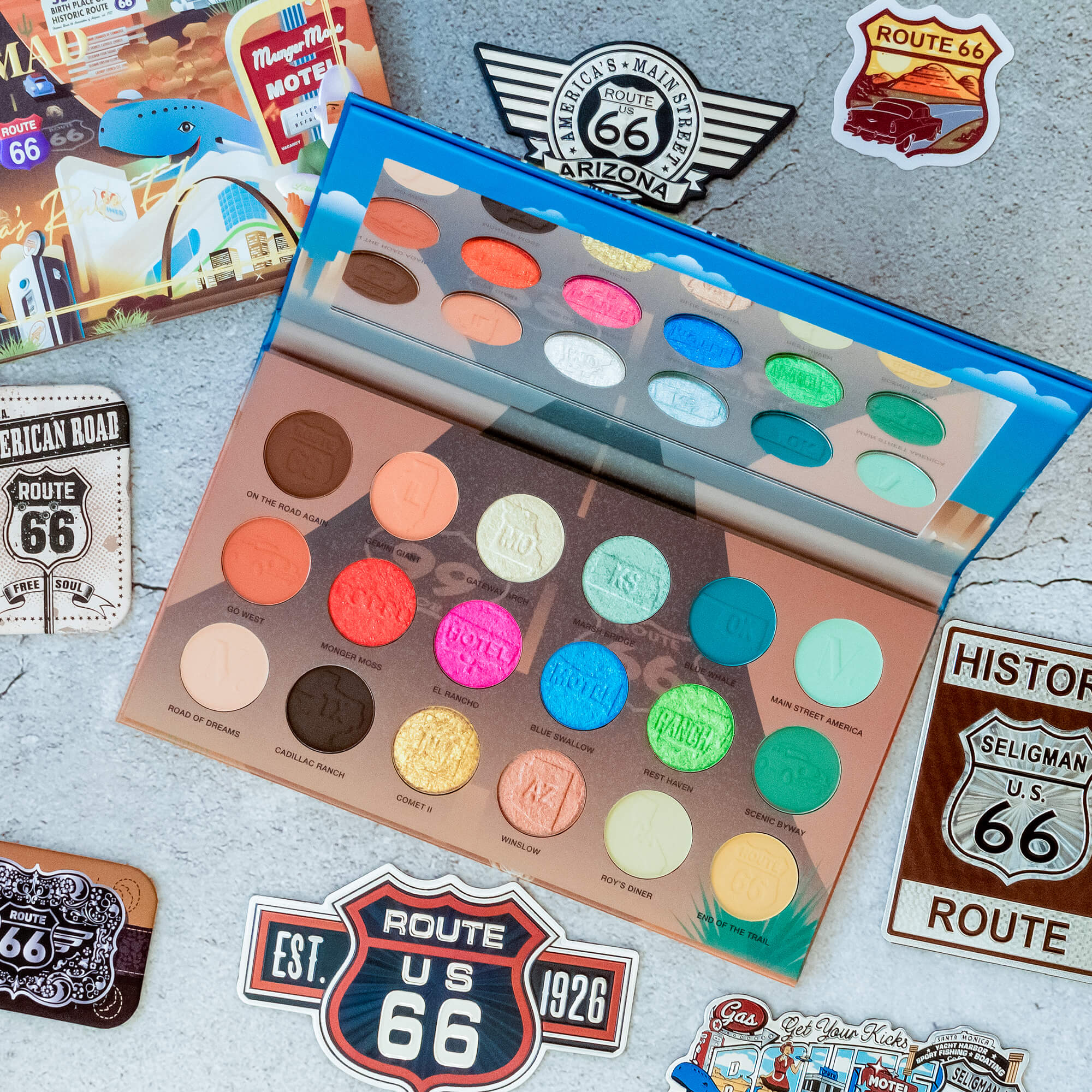 America's Route 66 Intense Color Palette