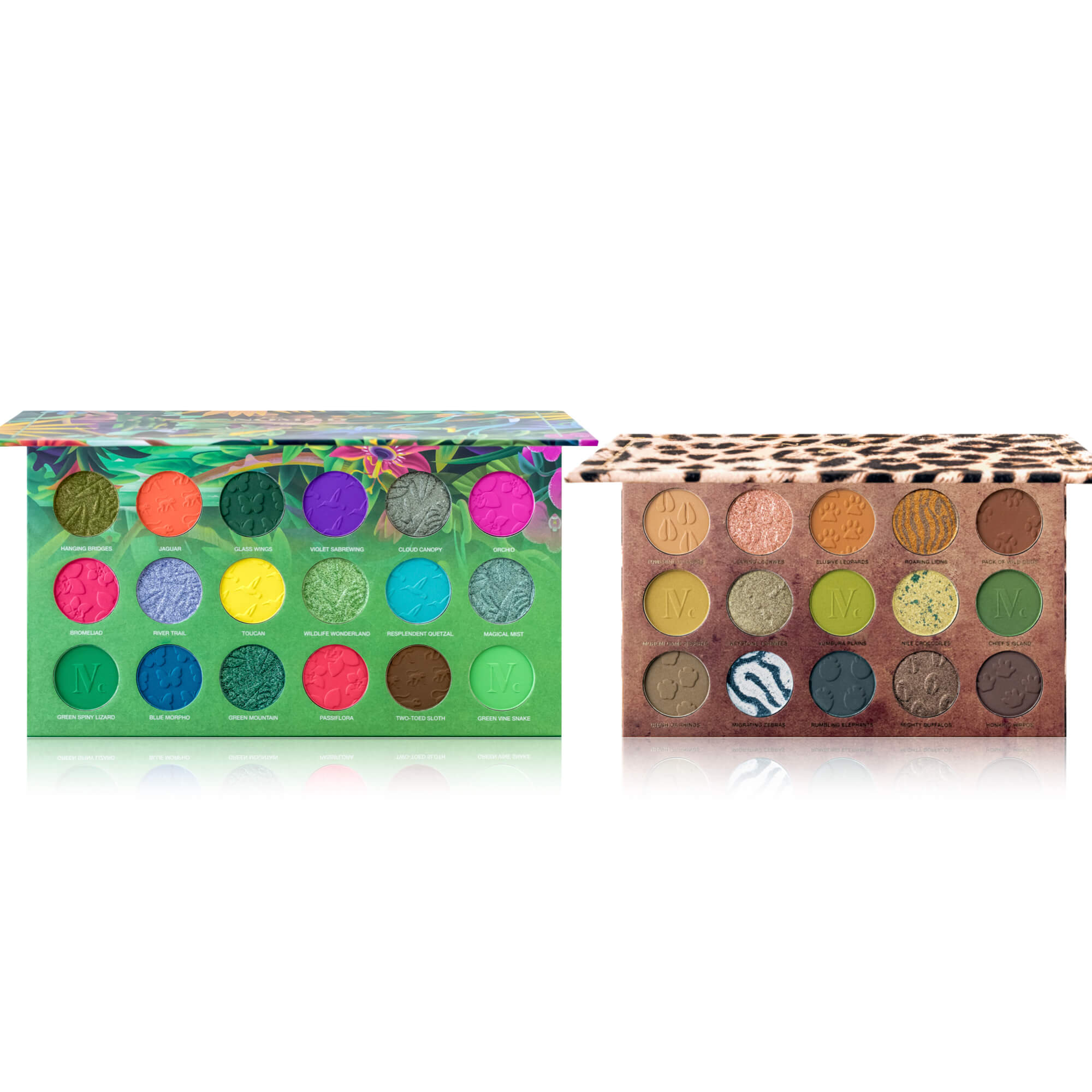 Duo Pack - Monteverde Cloud Forest Intense Color Palette & Okavango Safari Intense Eyeshadow Palette