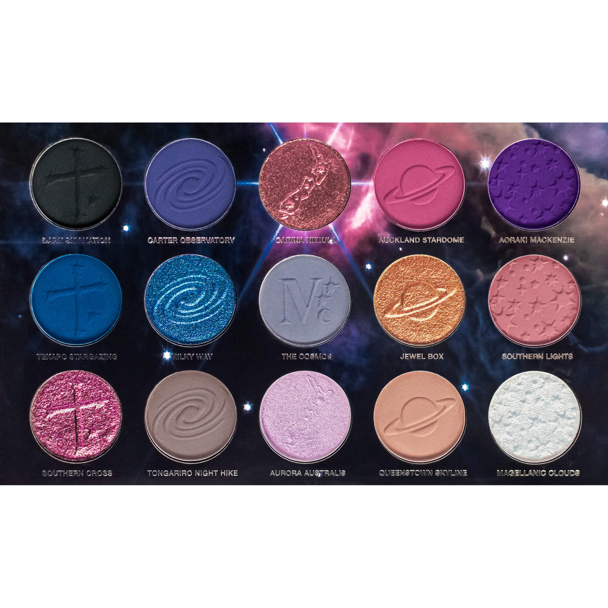 New Zealand Stargazing Intense Color & Chrome Palette