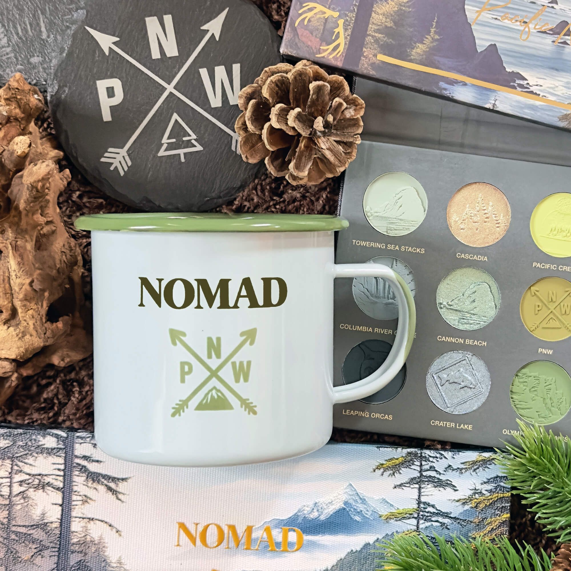 Pacific Northwest Enamel Camping Mug
