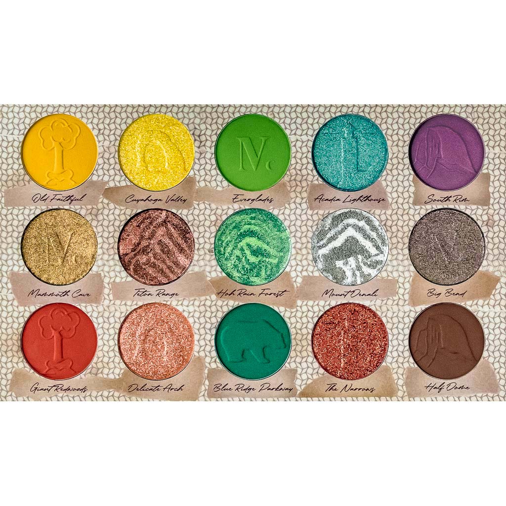 NOMAD x America's Parks Intense Eyeshadow Palette - Shades