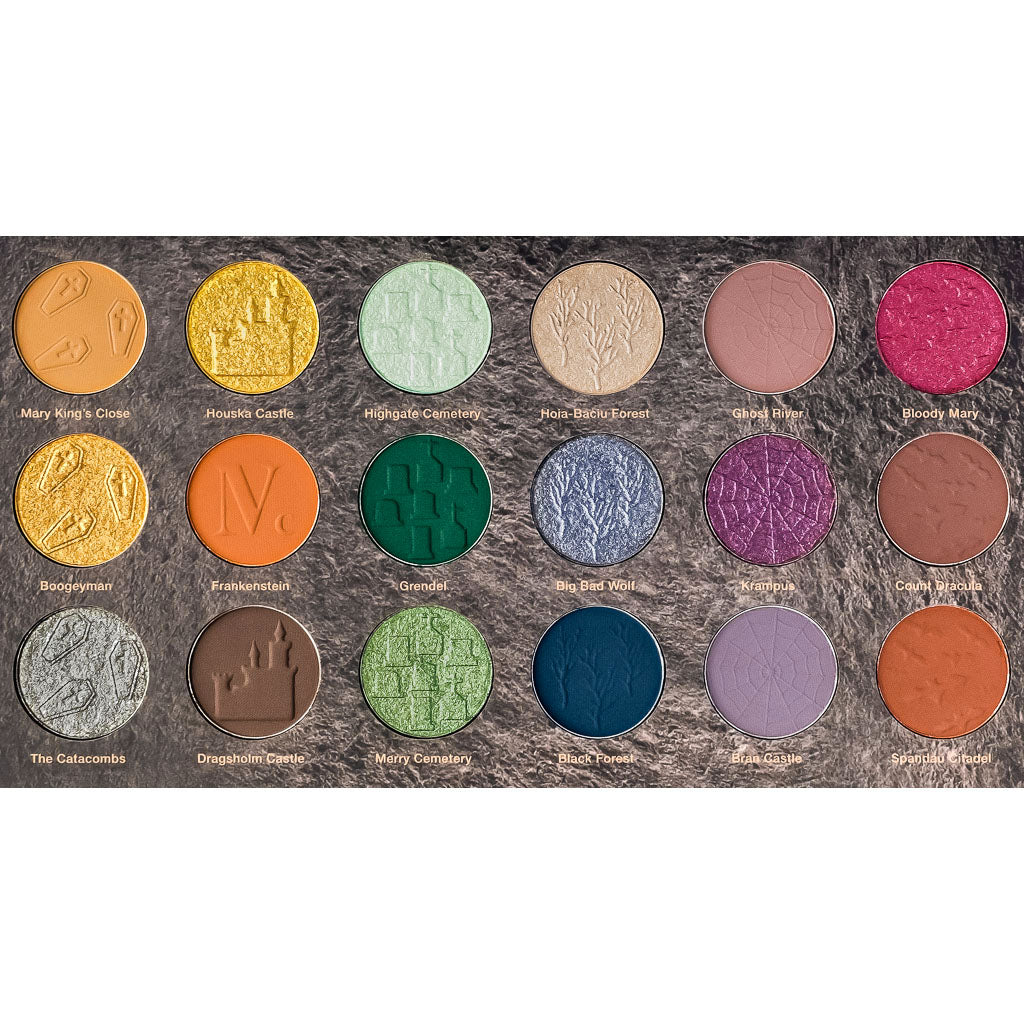 Haunted Europe Intense Eyeshadow Palette - Shades