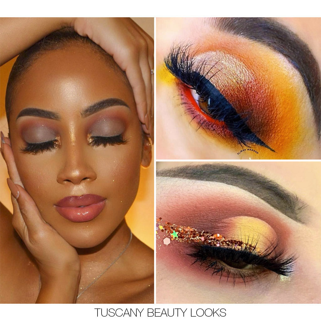 NOMAD x Italy Lake Como & Tuscany Eyeshadow Palette Duo Pack - Tuscany Beauty Looks