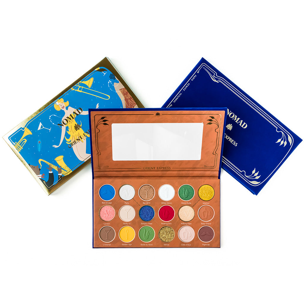 NOMAD x Orient Express Intense Eyeshadow Palette - Palette & Packaging