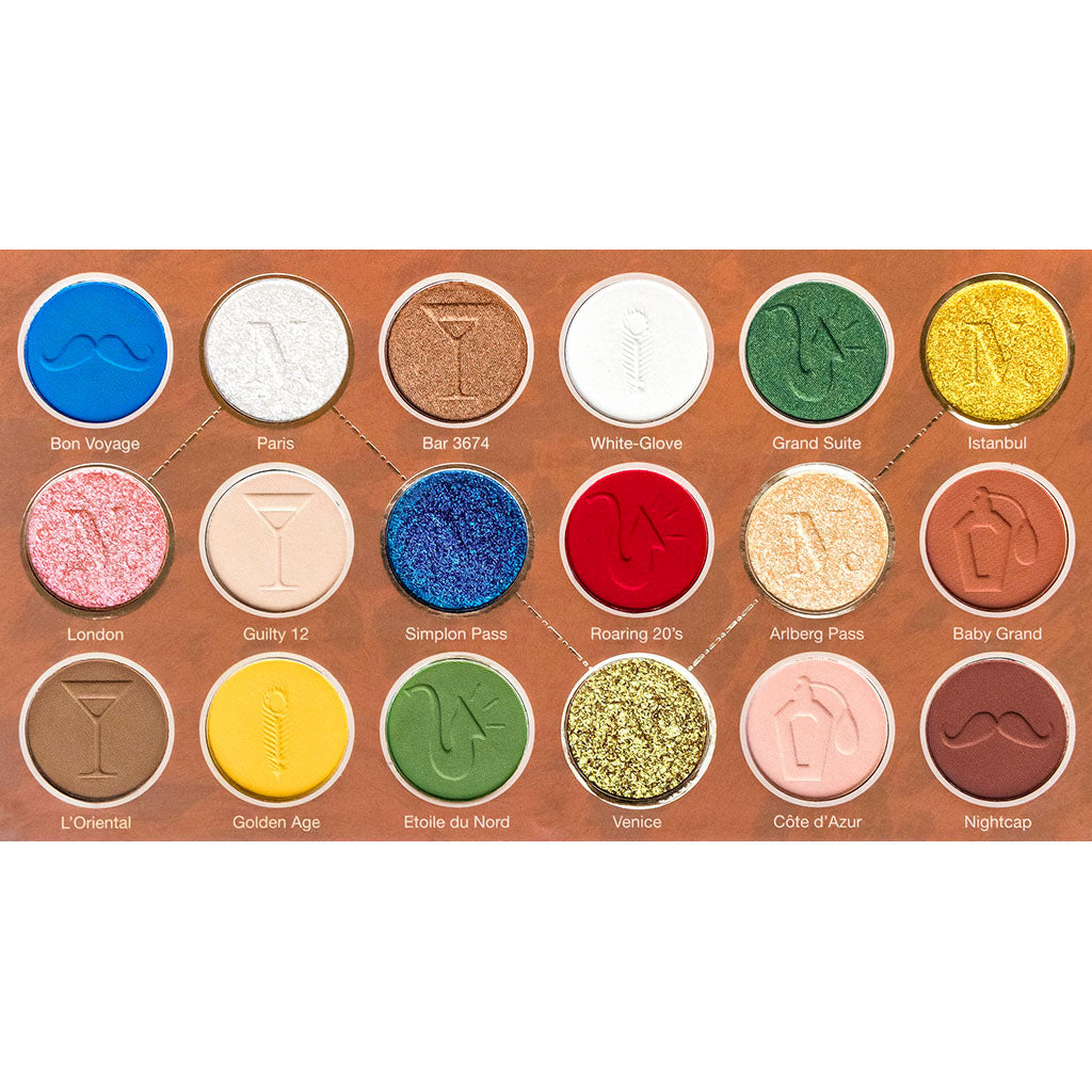 NOMAD x Orient Express Intense Eyeshadow Palette - Shades