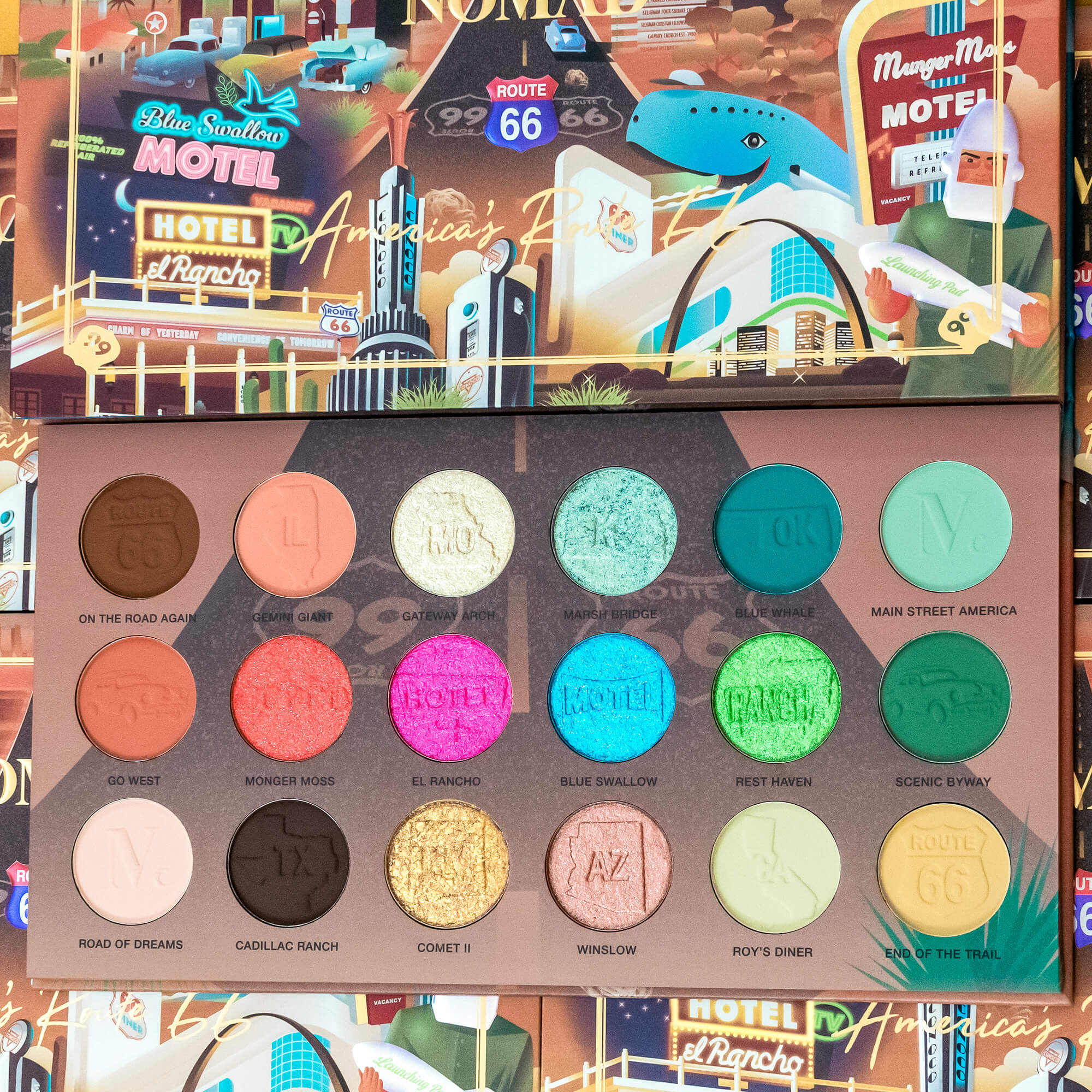 America's Route 66 Intense Color Palette