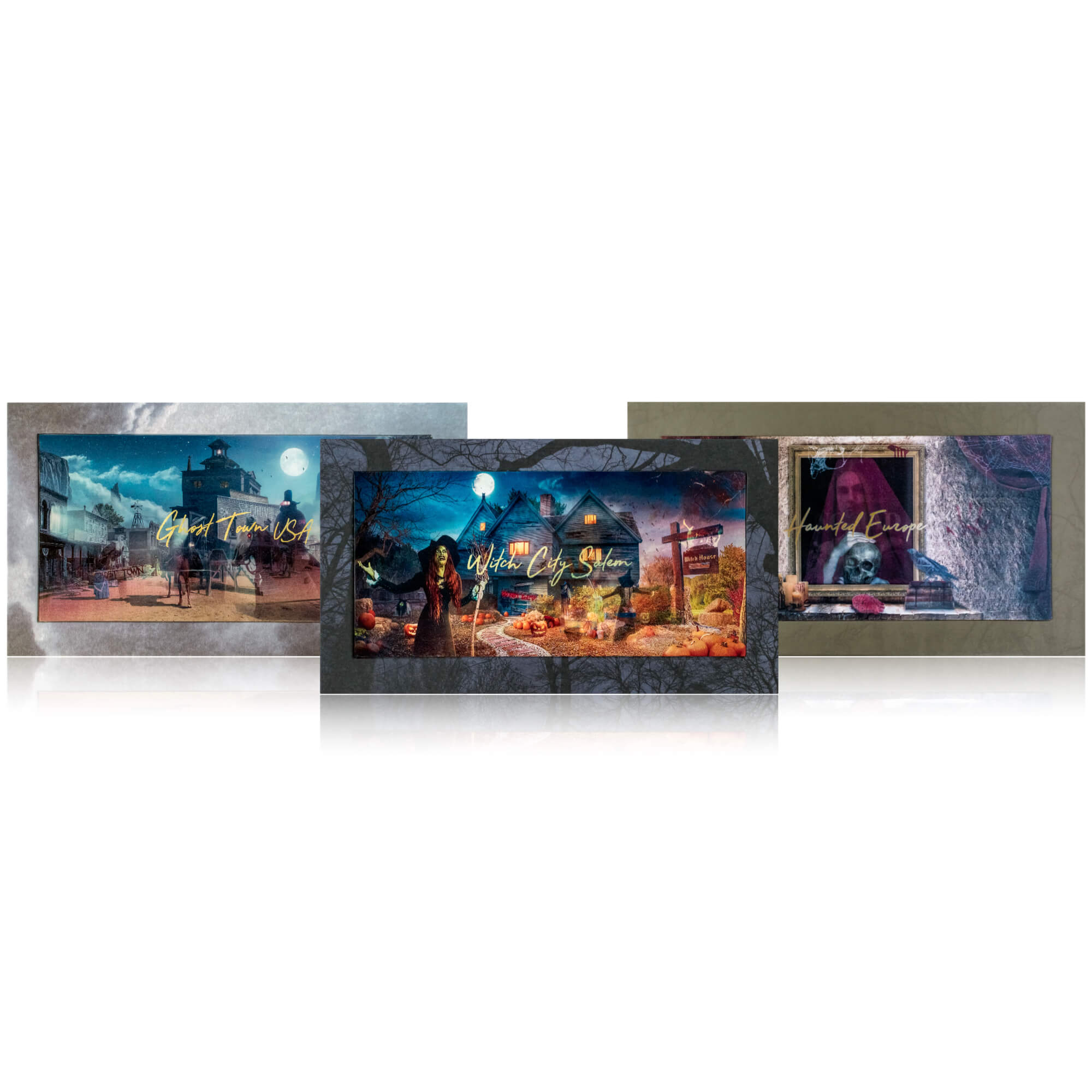 Spooky Season Combo Pack - Witch City Salem, Ghost Town USA & Haunted Europe Palettes