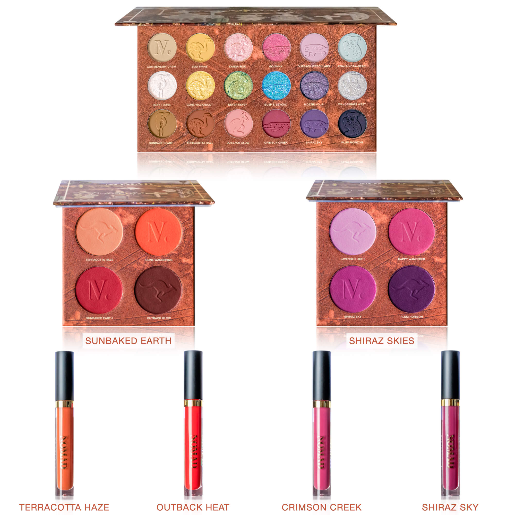 Outback Adventure Trio Pack - Palette, Face Palette & Lipstick