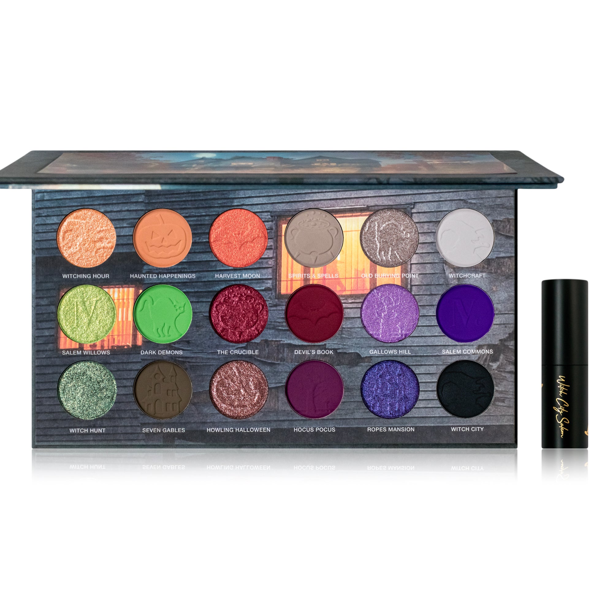 Witch City Salem Duo Pack - Intense Color Palette & Spellbinding Lipstick