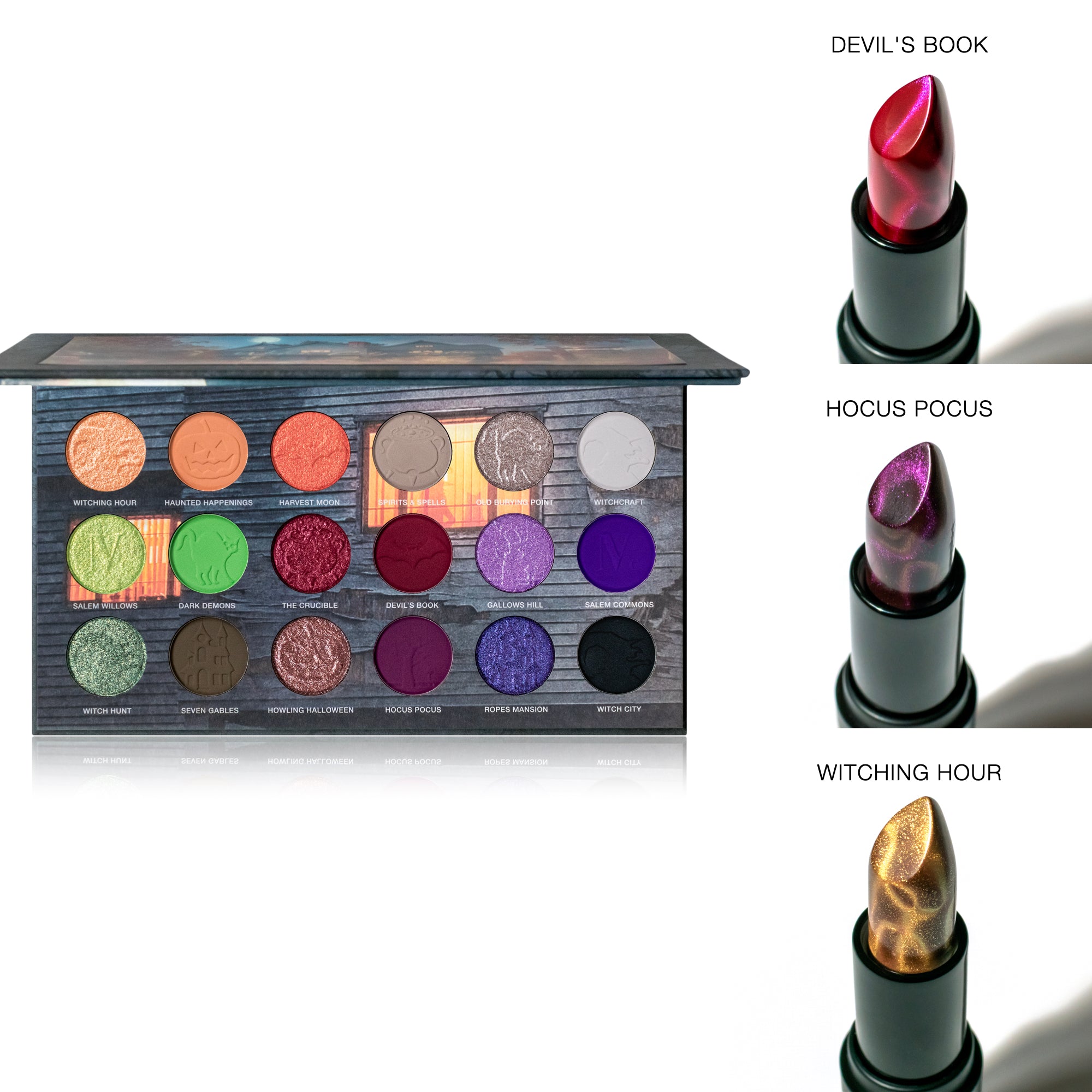 Witch City Salem Duo Pack - Intense Color Palette & Spellbinding Lipstick