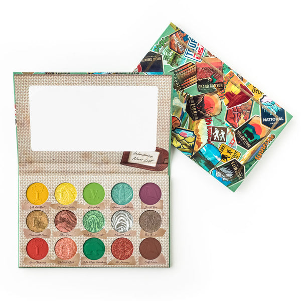 NOMAD x America's Parks Intense Eyeshadow Palette - Inside & Outside