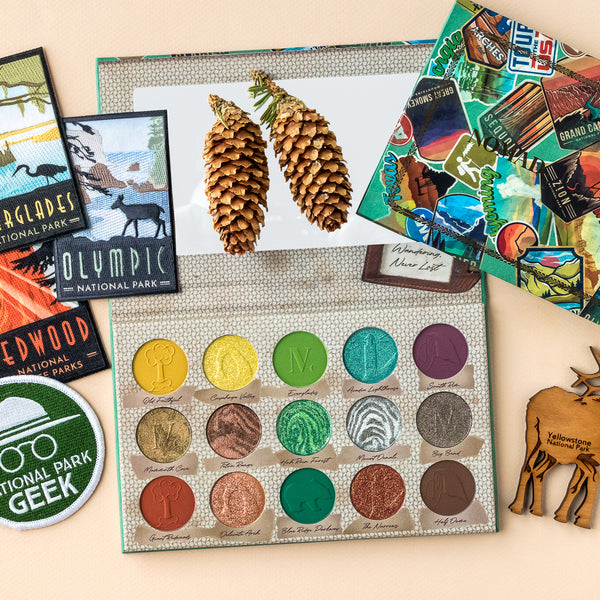 NOMAD x America's Parks Intense Eyeshadow Palette - Proud Supporter of National Park Foundation