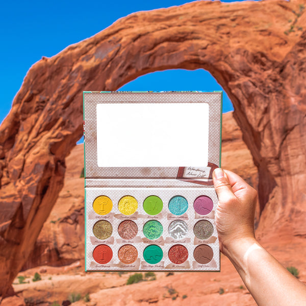 NOMAD x America's Parks Intense Eyeshadow Palette at Arches National Park