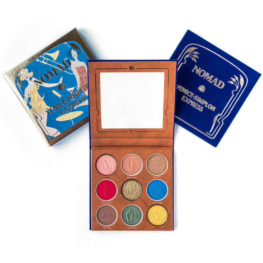 NOMAD x VeniceSimplon Express Carryon Eyeshadow Palette (crueltyfree
