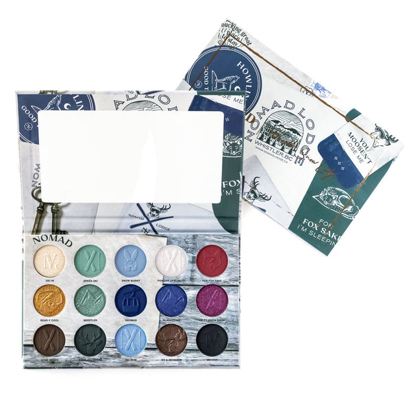 NOMAD x Whistler Snow Lodge Intense Eyeshadow Palette - Inside & Outside